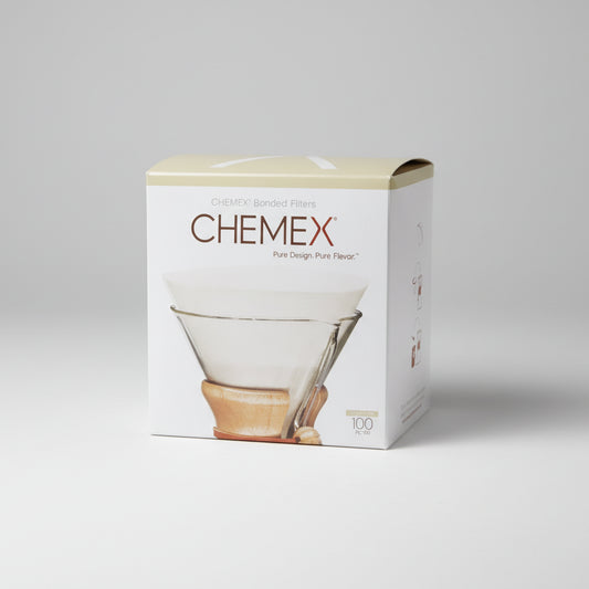 Chemex coffee filter box with product image on a white background